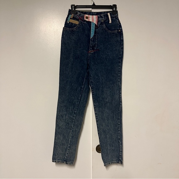 Rare Traffic vintage mom High rise unique one of a kind denim jeans Size 25 - Picture 1 of 8